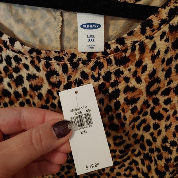 Old Navy Cheetah Print Luxe Tank Top Women's Plus XXL - Picture 2 of 2